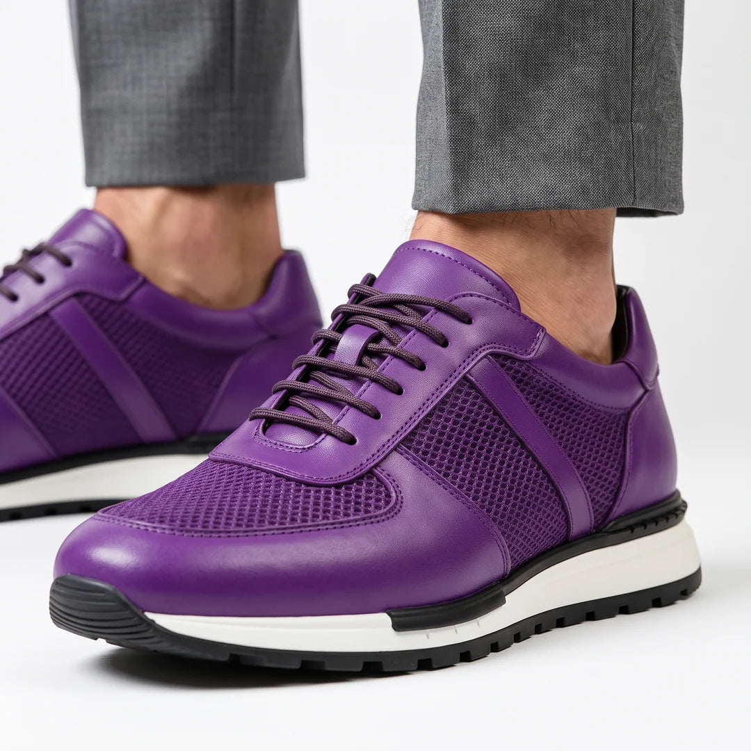 Zapatillas unisex con cordones y inserciones de malla