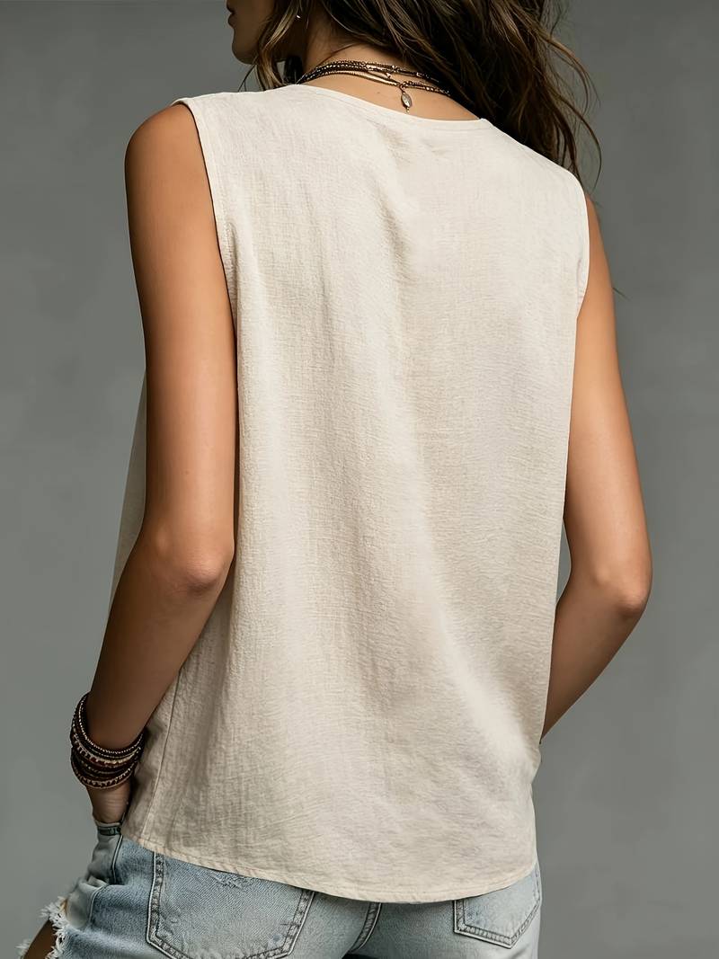Blusa plisada para mujer con suaves pliegues en los hombros