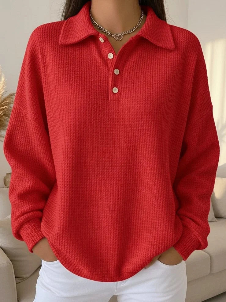 Jersey polo de mujer con cuello polo clásico