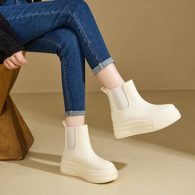 Botas Chelsea de Plataforma para Mujer con Inserciones Laterales Elásticas