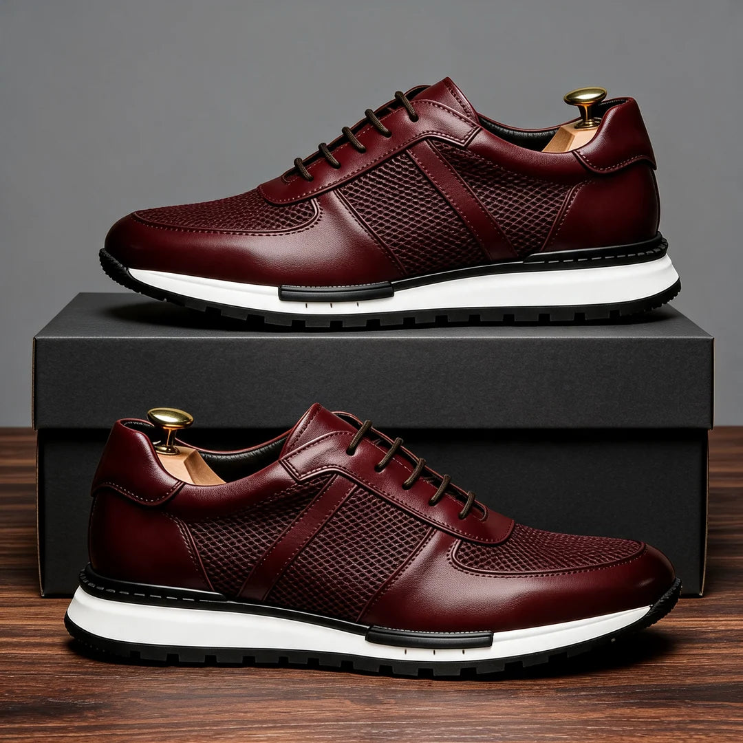 Zapatillas unisex con cordones y inserciones de malla