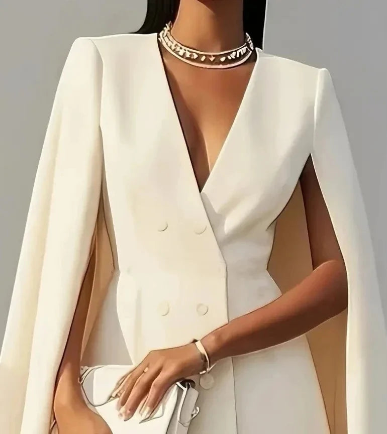 Vestido Blazer para Mujer con Mangas Capa