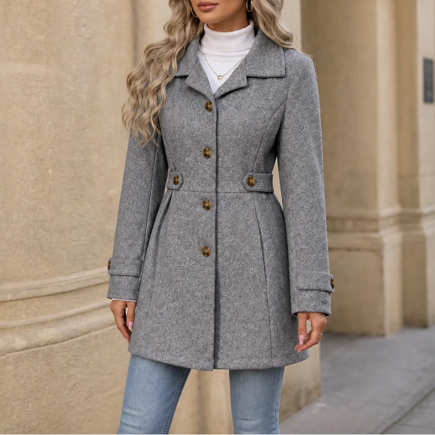 Gabardina de mujer con cinturón ajustable