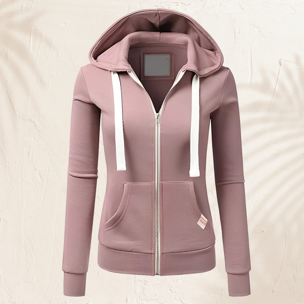 Sudadera con capucha y cremallera para mujer