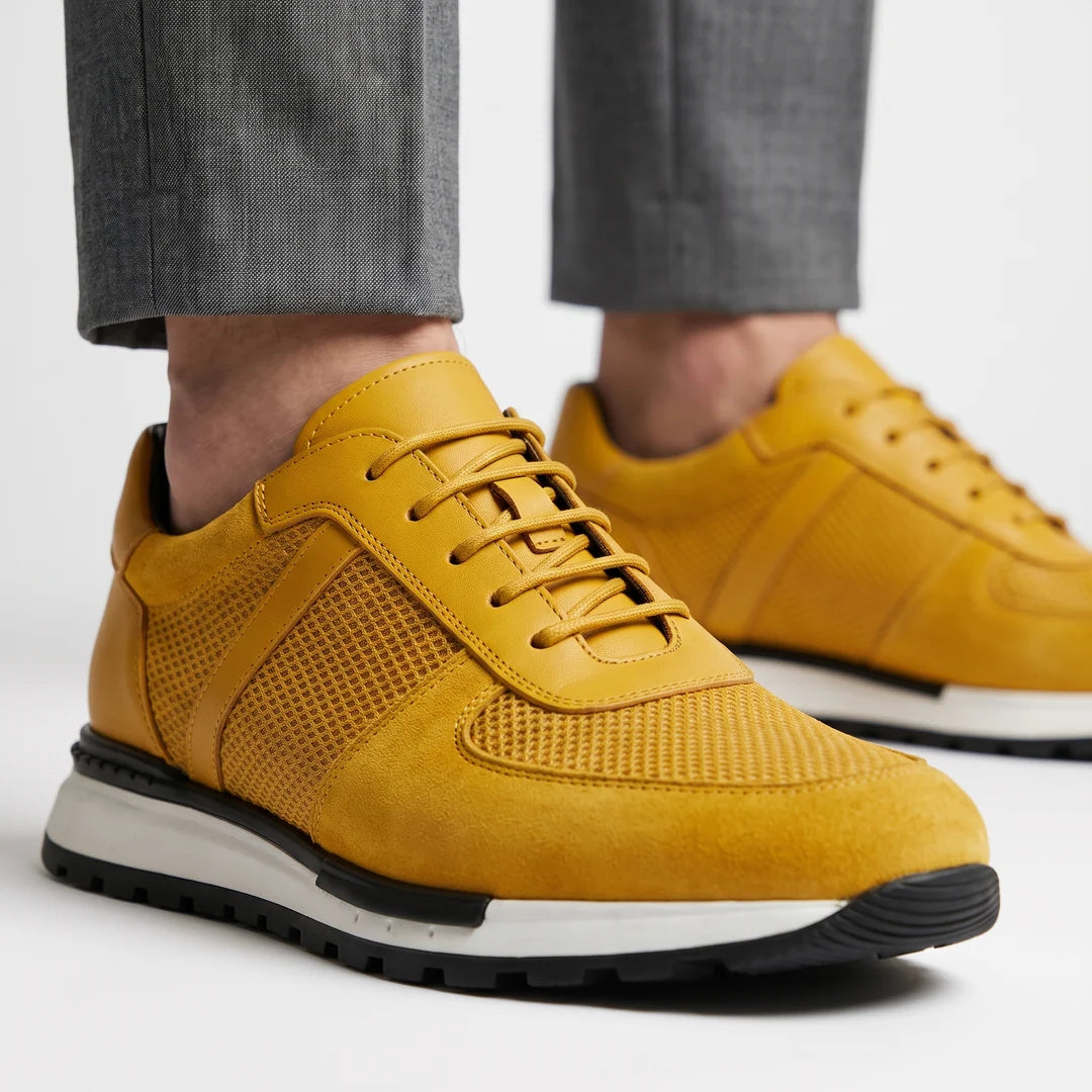 Zapatillas unisex con cordones y inserciones de malla