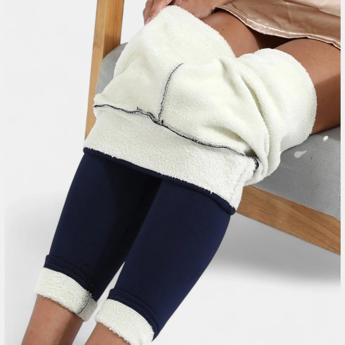 Leggings para mujer con forro completo de sherpa