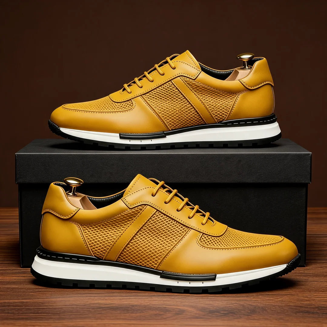 Zapatillas unisex con cordones y inserciones de malla