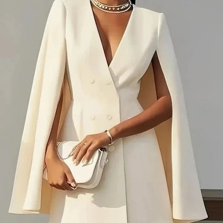 Vestido Blazer para Mujer con Mangas Capa