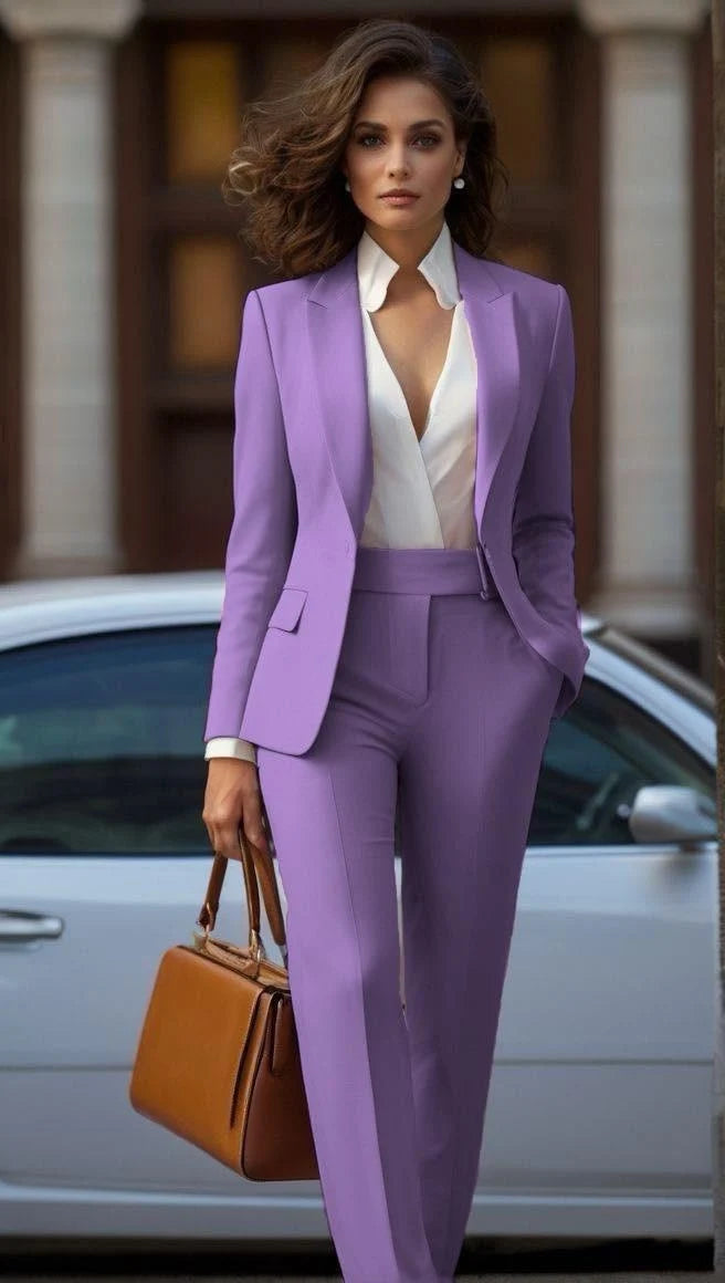 Traje de pantalón para mujer con corte ajustado