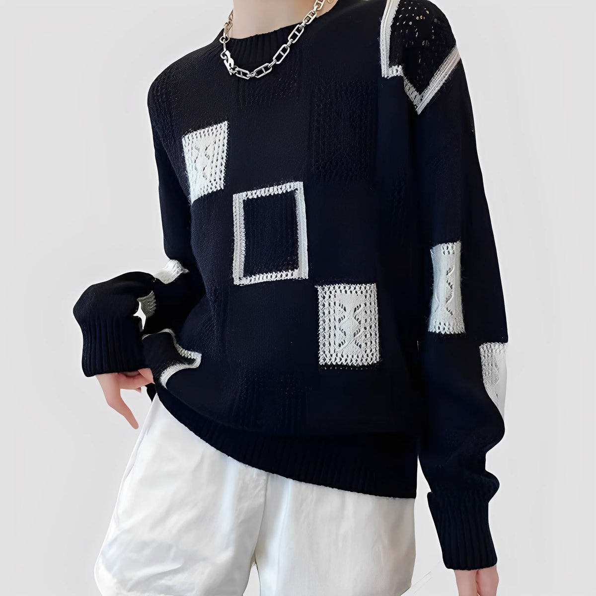 Jersey de punto para mujer con silueta clara