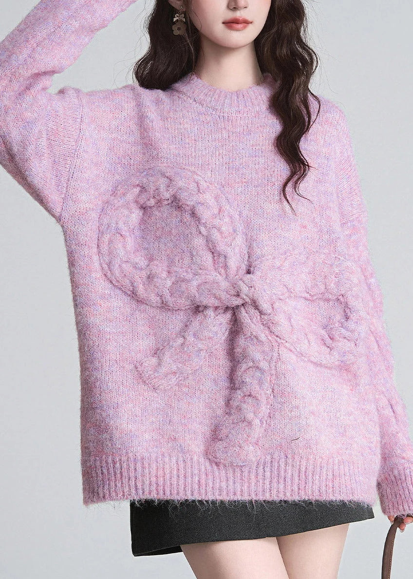 Jersey de algodón para mujer con detalle de lazo
