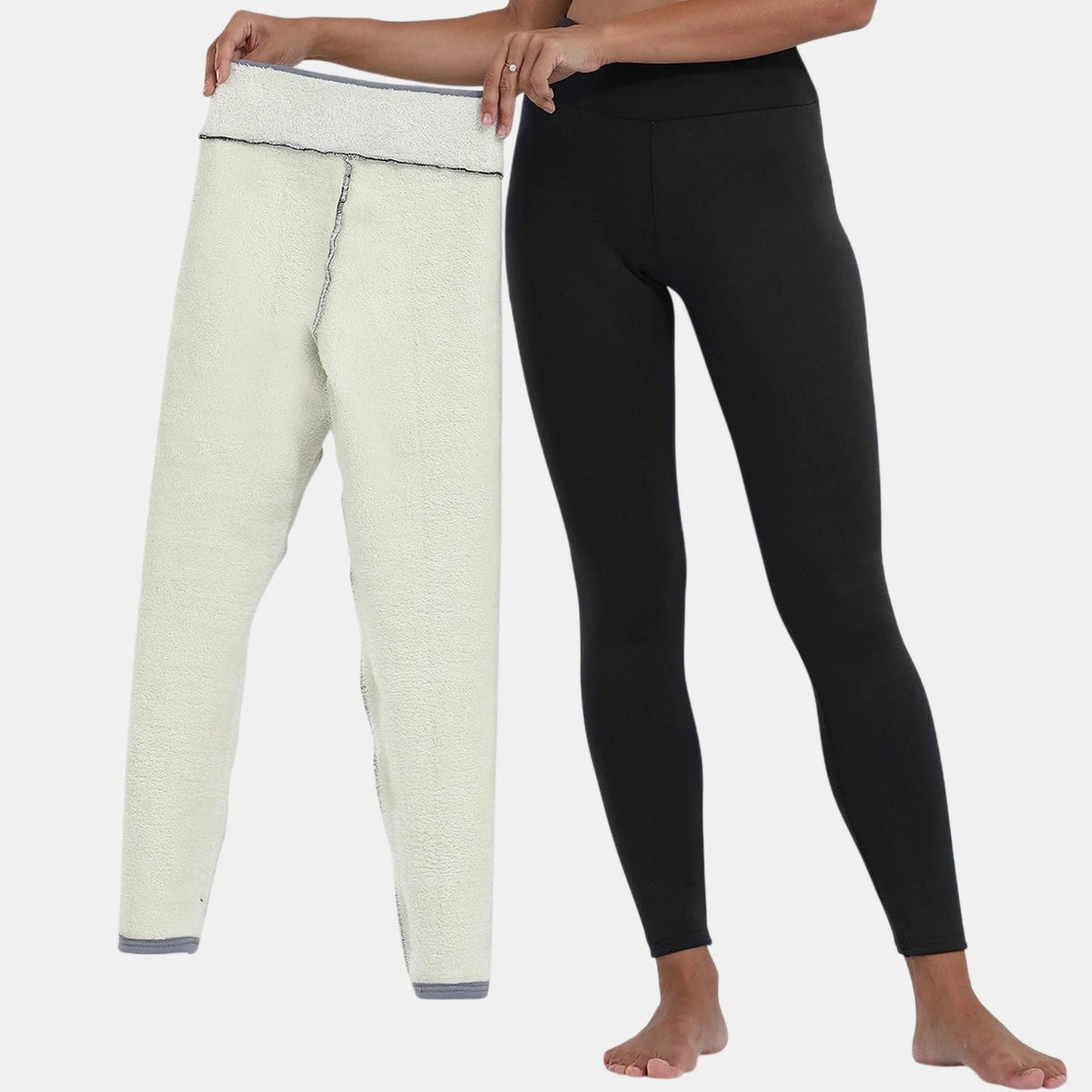 Leggings para mujer con forro completo de sherpa
