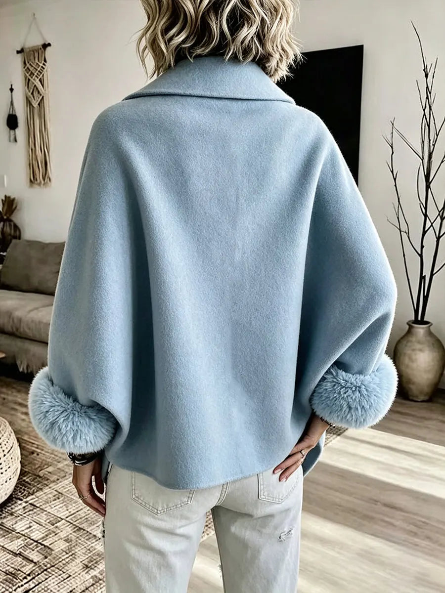 Chaqueta de mujer con frente asimétrico