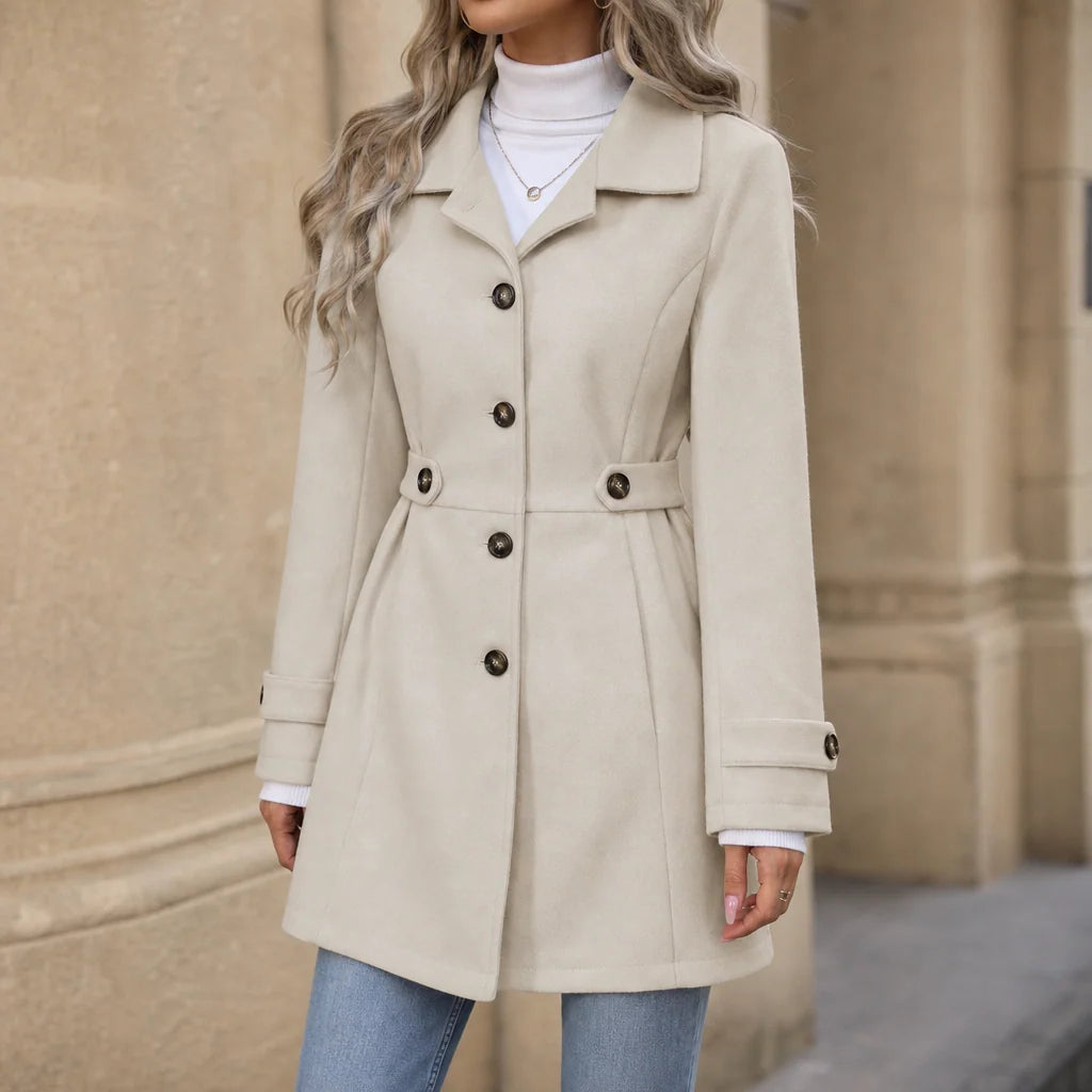 Gabardina de mujer con cinturón ajustable