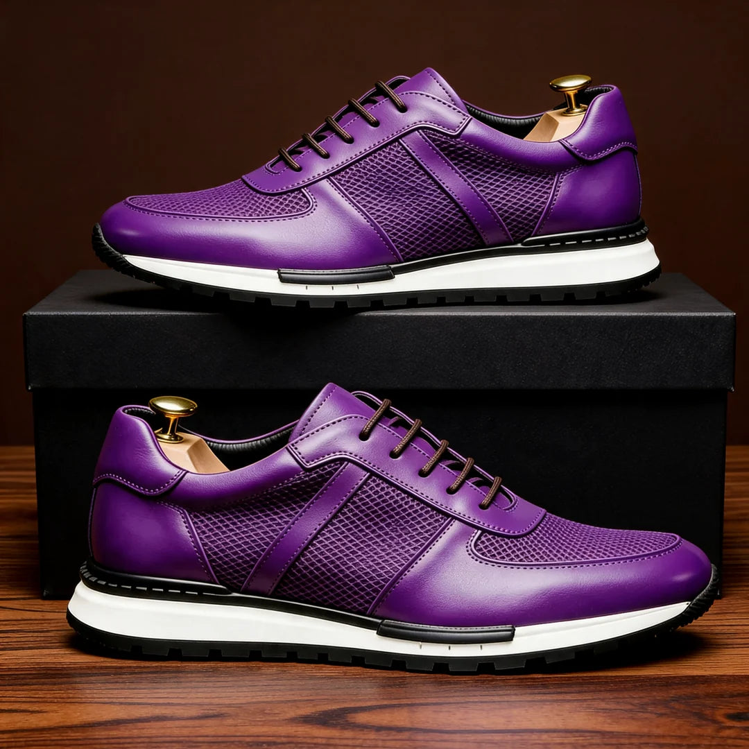 Zapatillas unisex con cordones y inserciones de malla