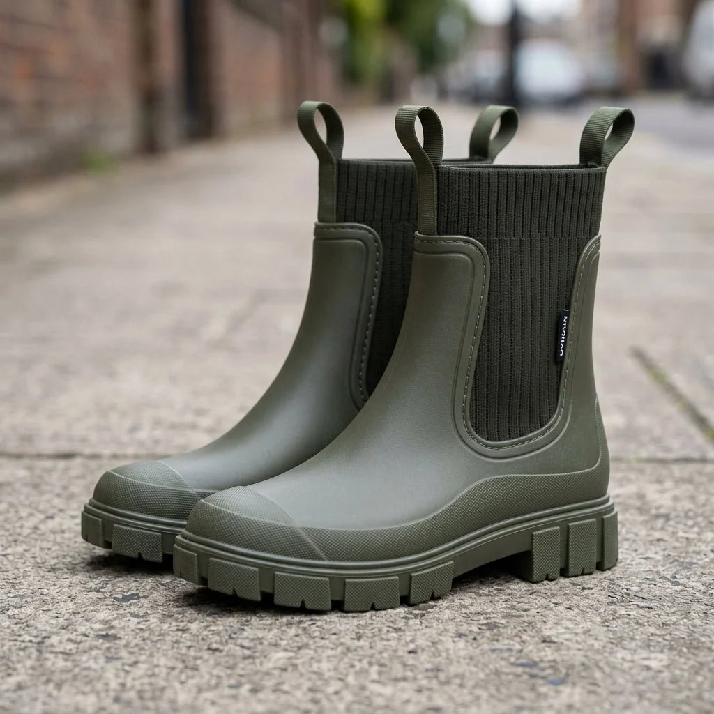 Botines Chelsea para mujer con paneles laterales elásticos