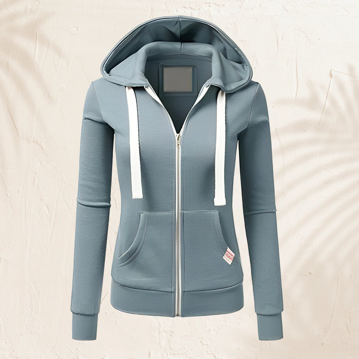 Sudadera con capucha y cremallera para mujer
