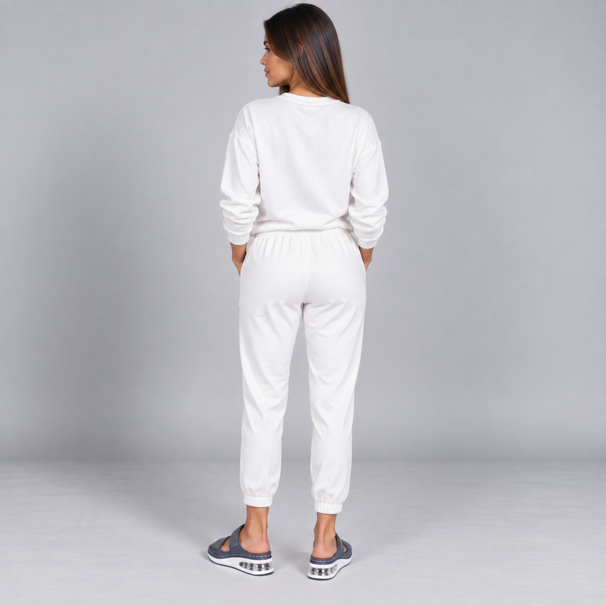 Sandalias de cuña para mujer con pedrería y acolchado