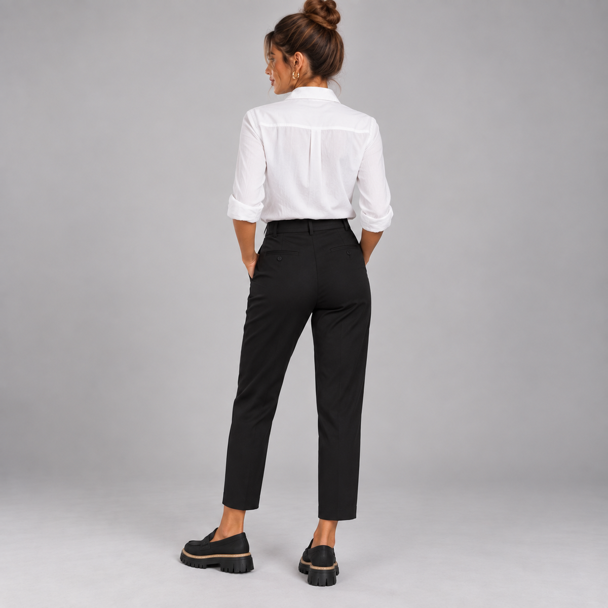 Mocasines Ortopédicos para Mujer con Soporte Ergonómico del Arco | Diseño Sin Cordones | Plantilla Acolchada, Punta Redonda, Ajuste Ancho | Oficina y Uso Diario