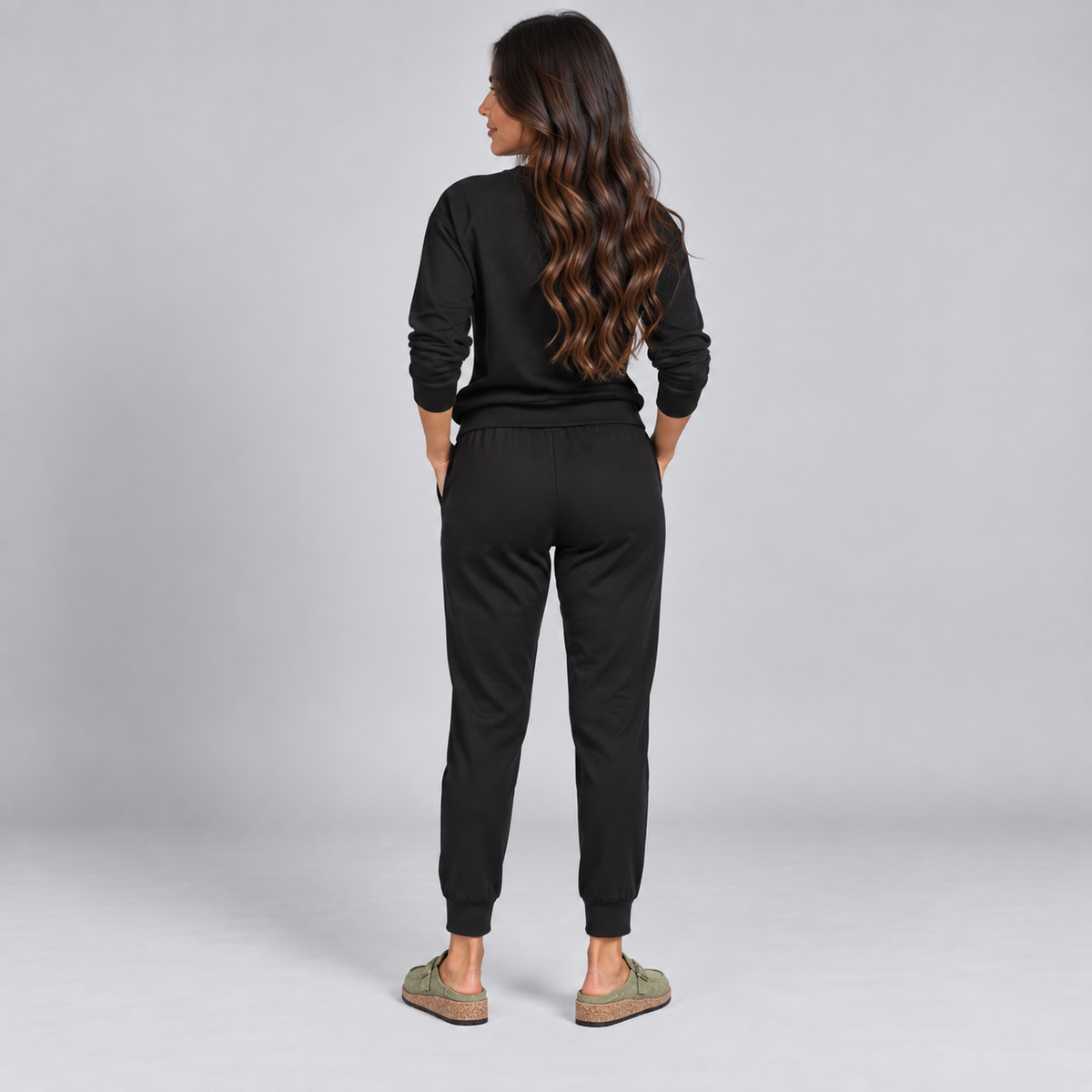 Sandalias de ante para mujer con plantilla acolchada