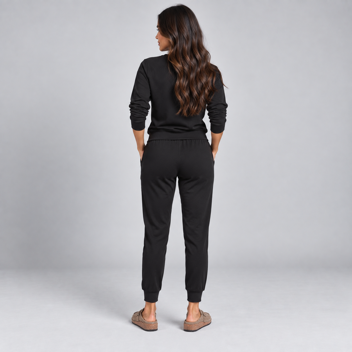 Sandalias de ante para mujer con plantilla acolchada