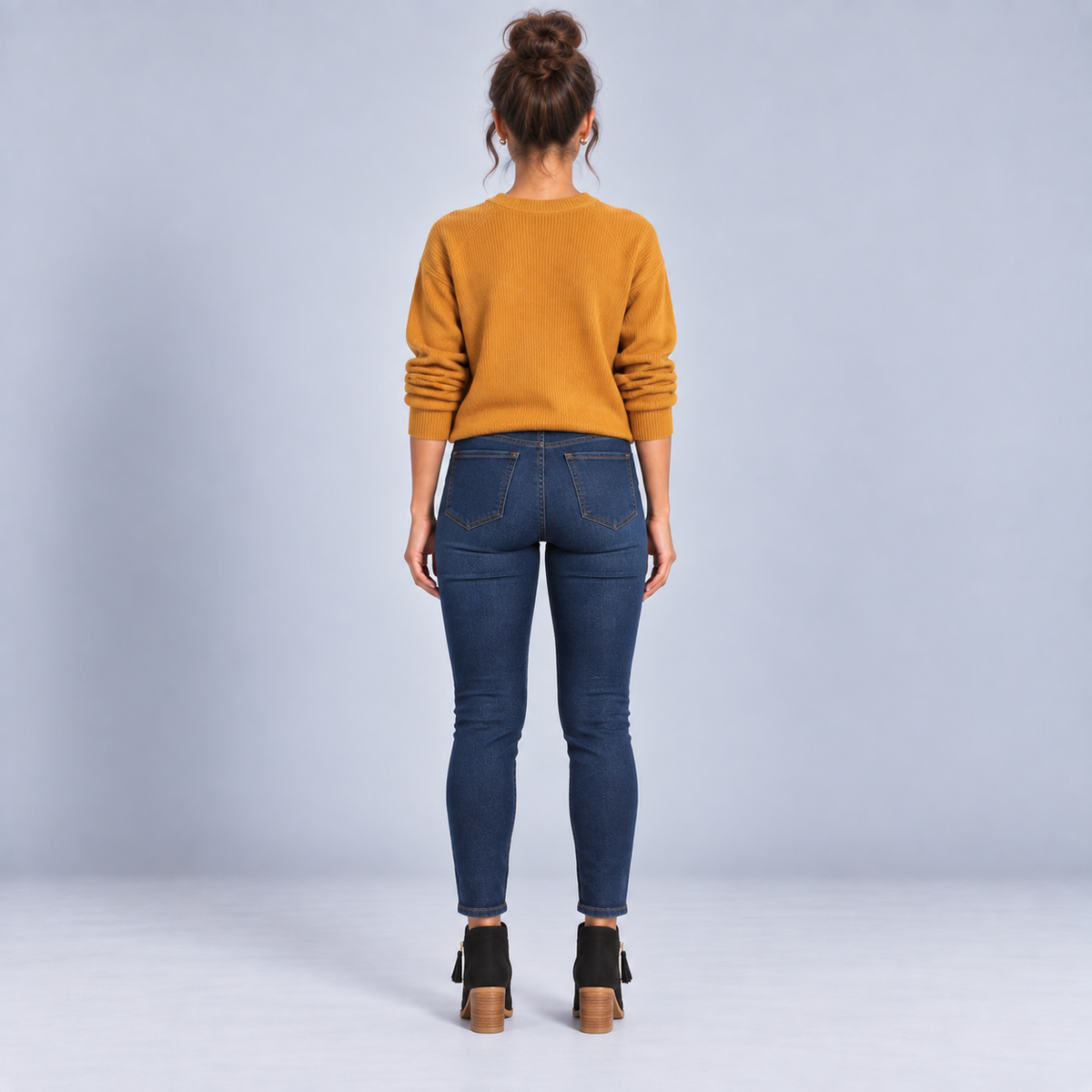 Botines de Piel para Mujer con Cremallera Lateral | Punta Redondeada y Tacón Bloque | Diseño Versátil para Looks Urbanos