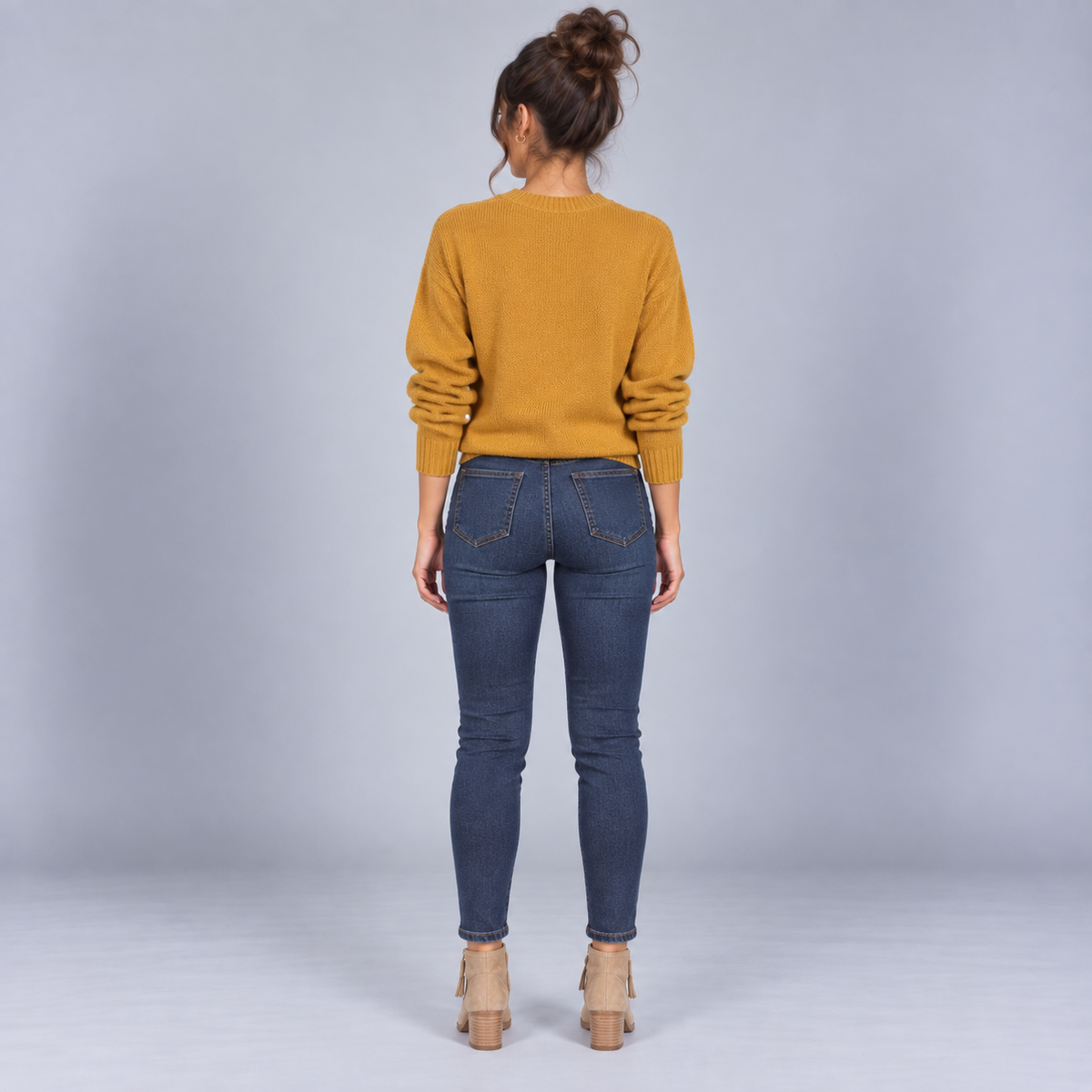 Botines de Piel para Mujer con Cremallera Lateral | Punta Redondeada y Tacón Bloque | Diseño Versátil para Looks Urbanos