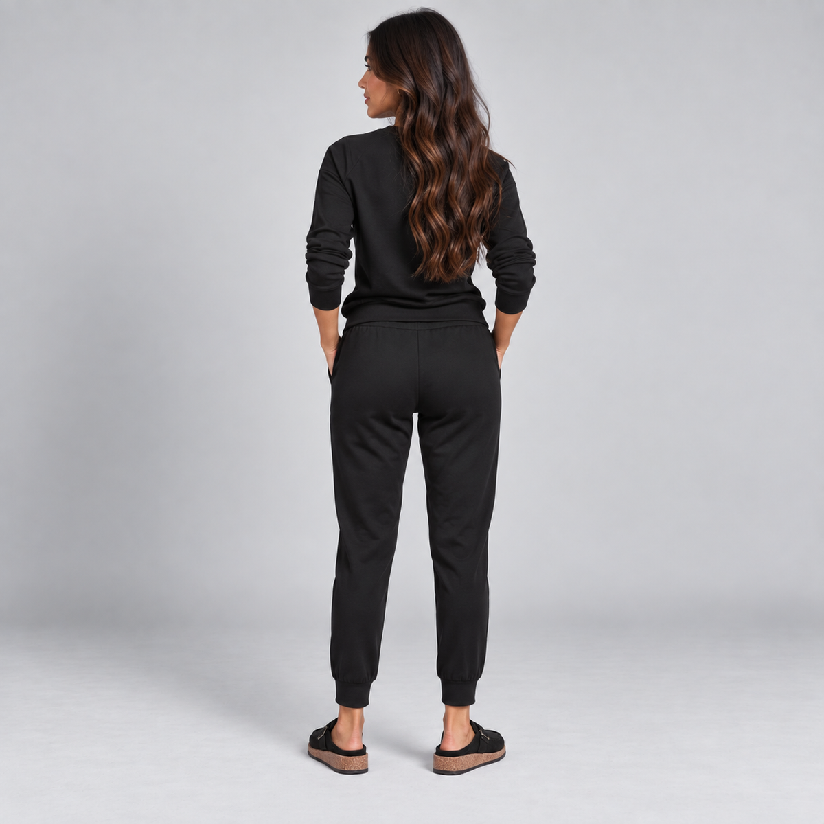 Sandalias de ante para mujer con plantilla acolchada