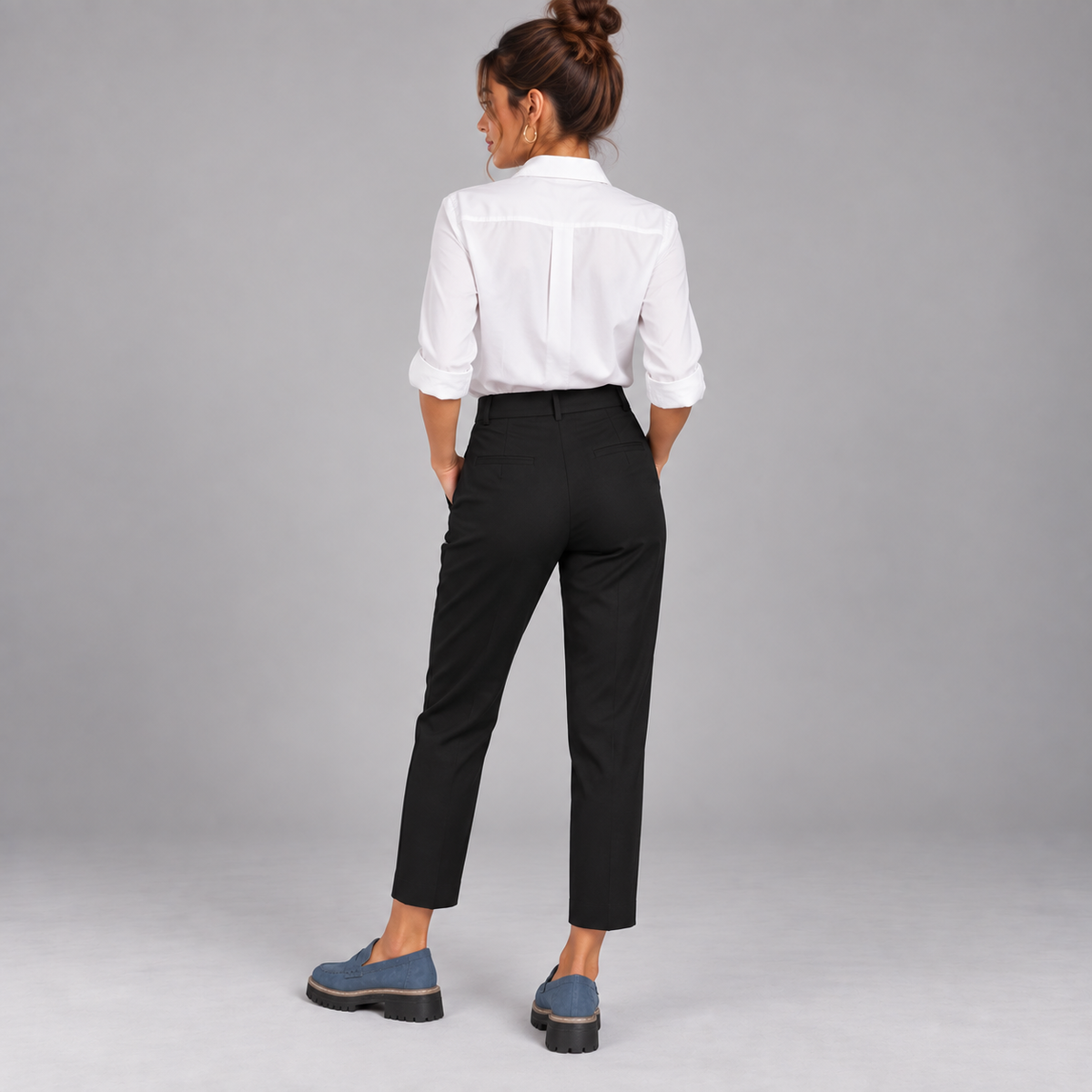 Mocasines Ortopédicos para Mujer con Soporte Ergonómico del Arco | Diseño Sin Cordones | Plantilla Acolchada, Punta Redonda, Ajuste Ancho | Oficina y Uso Diario