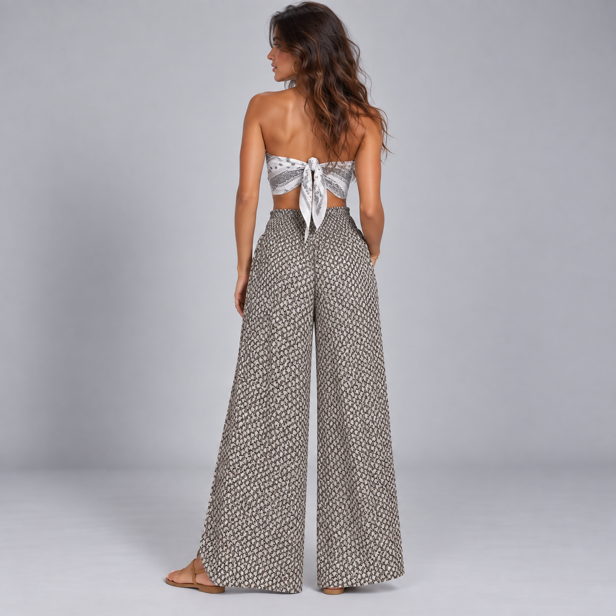 Pantalón de Pierna Ancha para Mujer | Corte Fluido y Silueta Moderna | Estilo Versátil para Oficina y Uso Diario