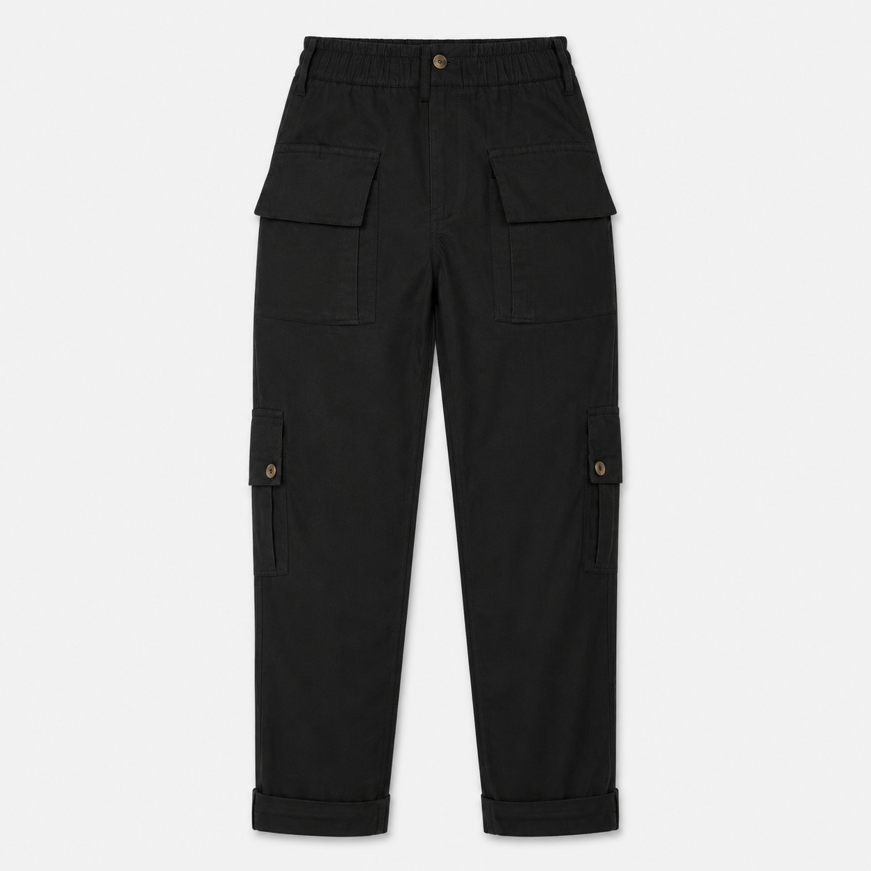 Inés - Pantalones cortos informales elásticos con bolsillos