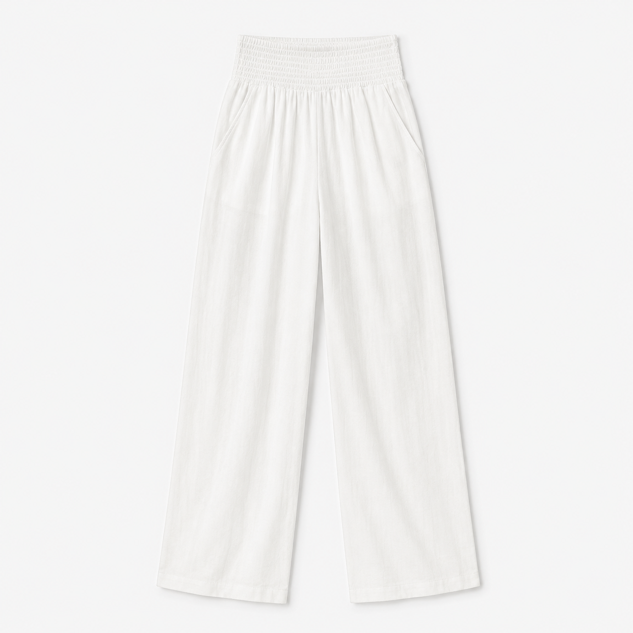 Pantalones de verano cómodos y elásticos de lino