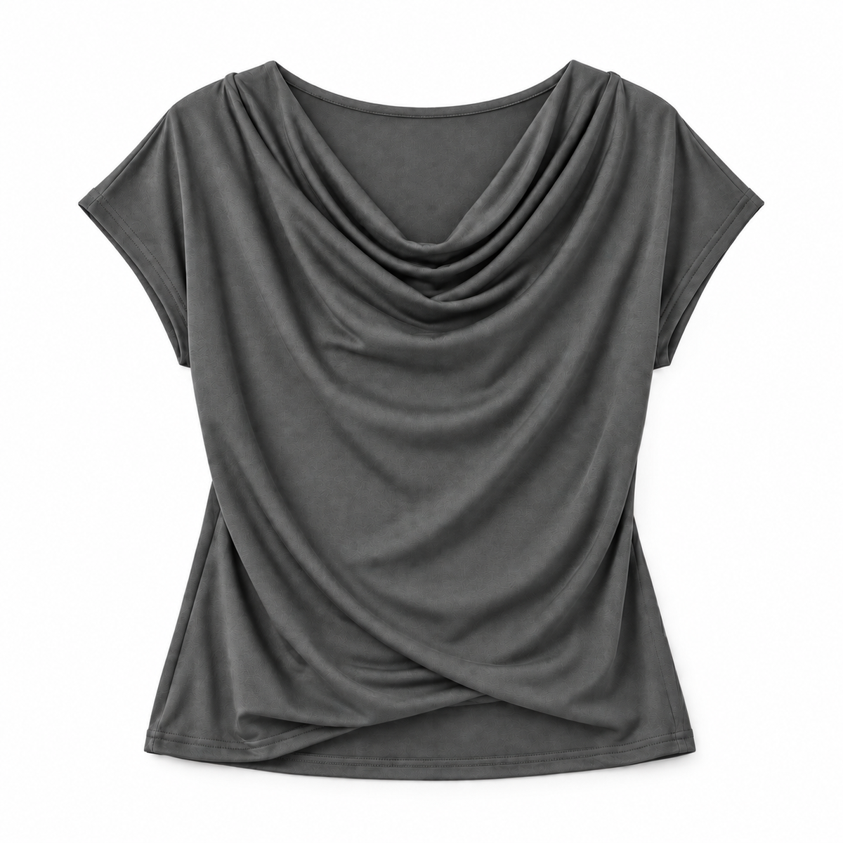 Top de Jersey Elástico para Mujer con Cuello Vuelto | Ajuste Slim | Cuello Alto, Mangas Largas, Comodidad Elástica | De Oficina a Noche