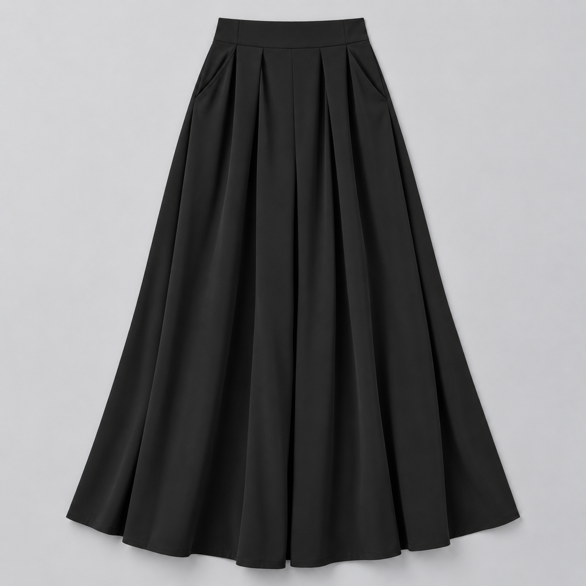 Falda Maxi Plisada de Talle Alto | Silueta Fluida en Línea A | Tejido Ligero y Transpirable para Looks Diarios y Especiales
