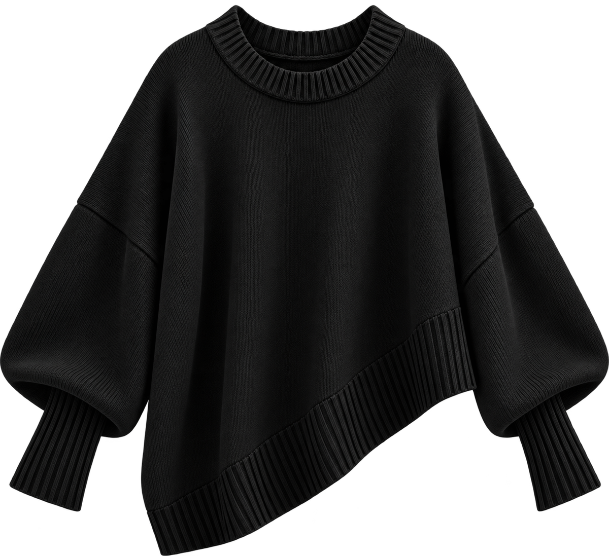 Jersey de punto fino para mujer con corte entallado