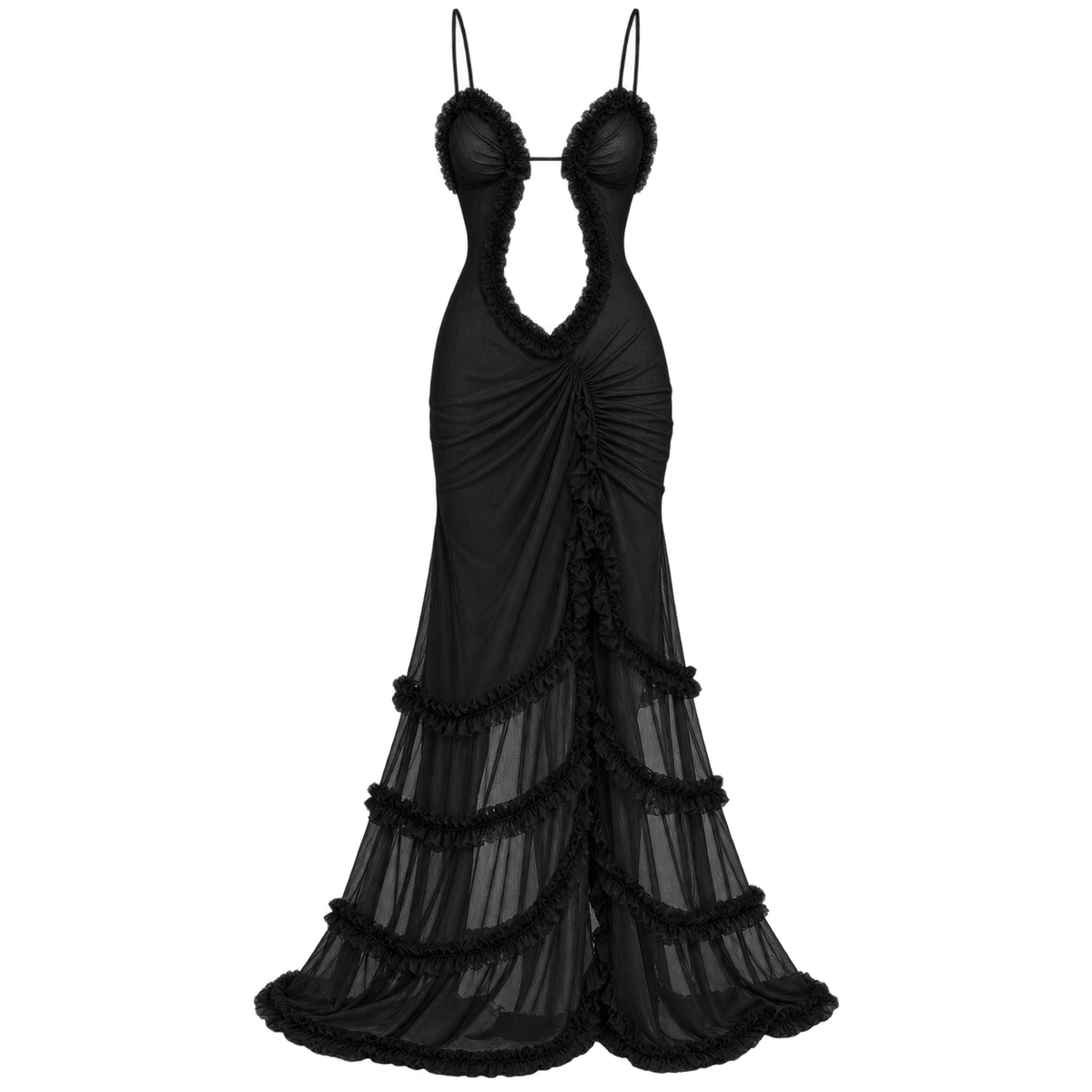 Long Dress for Women with Torso Slit