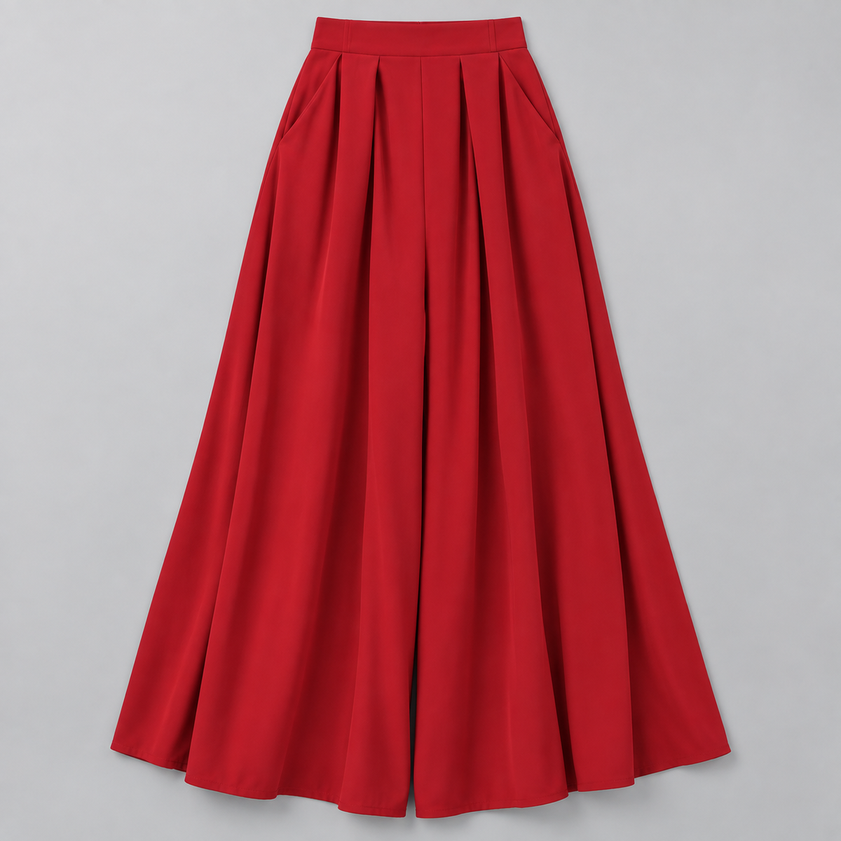 Falda Maxi Plisada de Talle Alto | Silueta Fluida en Línea A | Tejido Ligero y Transpirable para Looks Diarios y Especiales