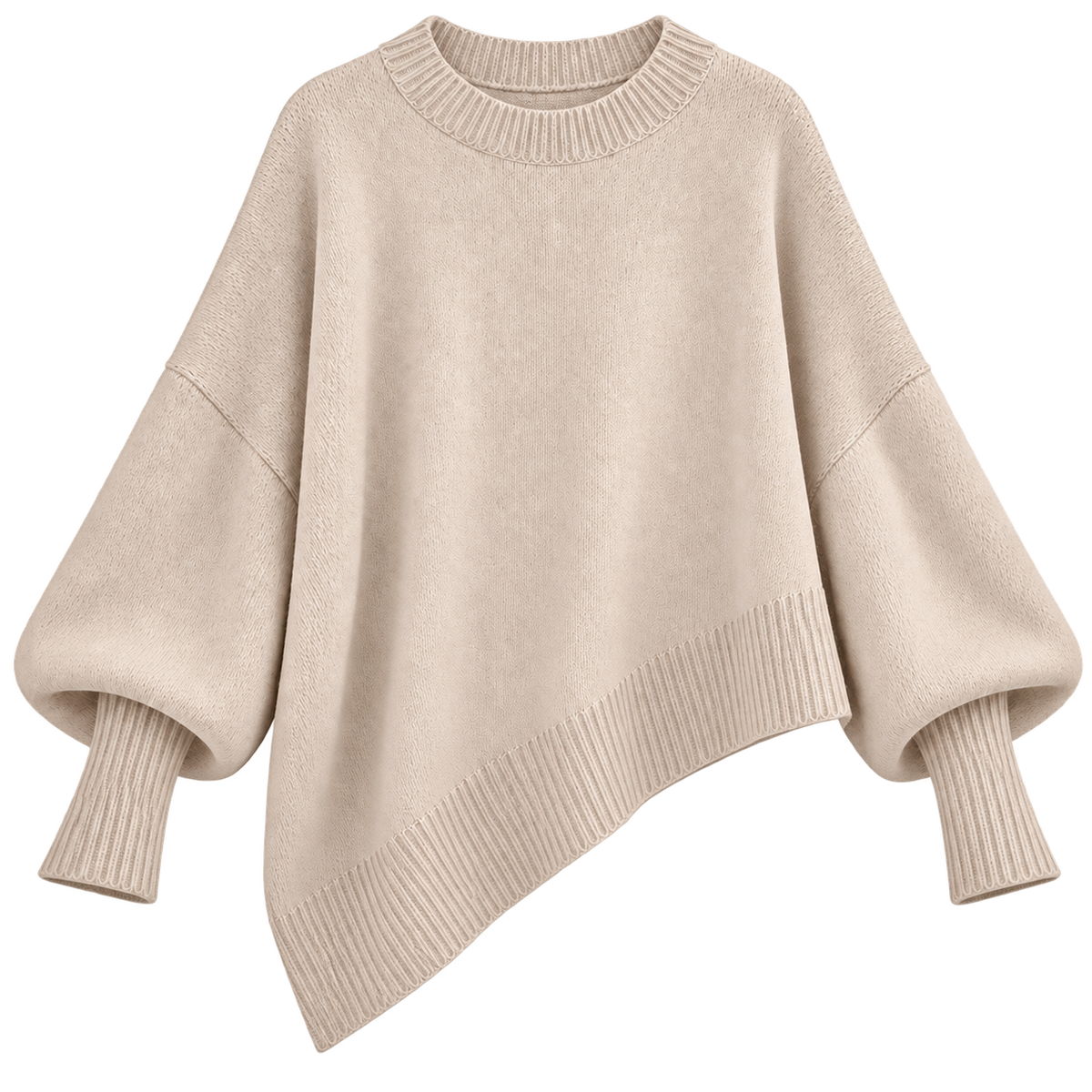 Jersey de punto fino para mujer con corte entallado