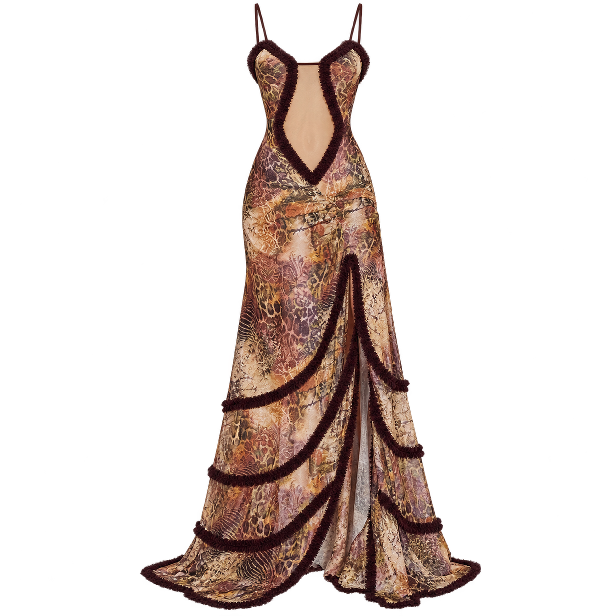 Long Dress for Women with Torso Slit