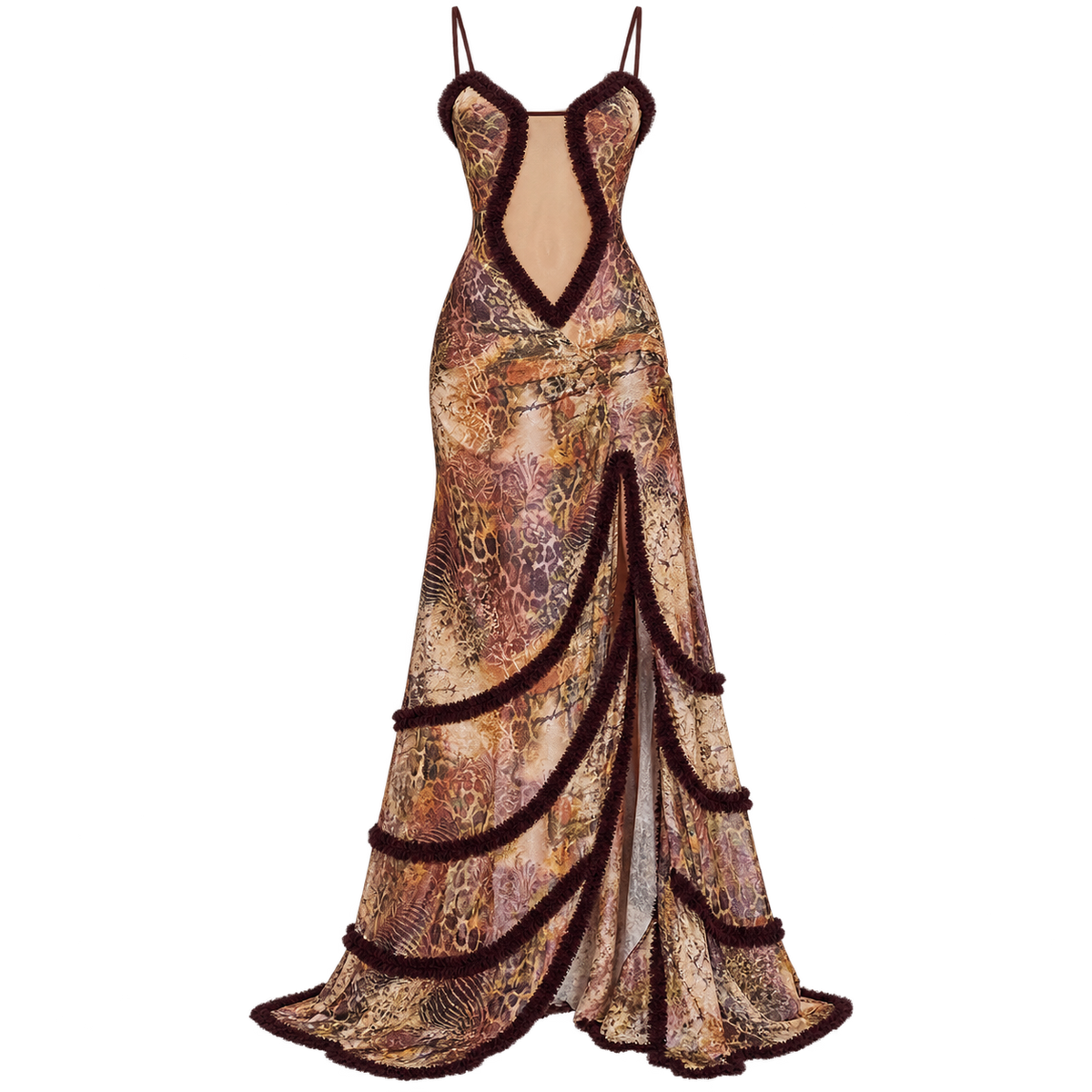 Long Dress for Women with Torso Slit