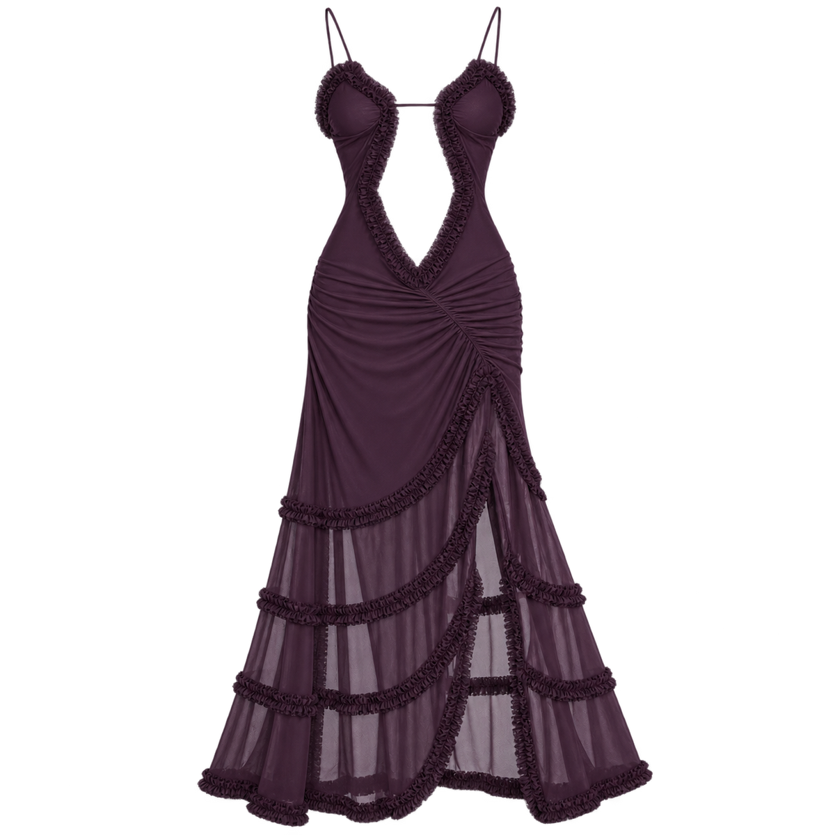 Long Dress for Women with Torso Slit
