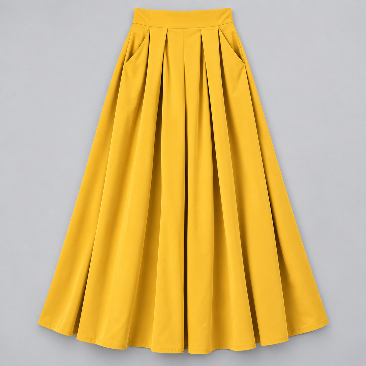 Falda Maxi Plisada de Talle Alto | Silueta Fluida en Línea A | Tejido Ligero y Transpirable para Looks Diarios y Especiales