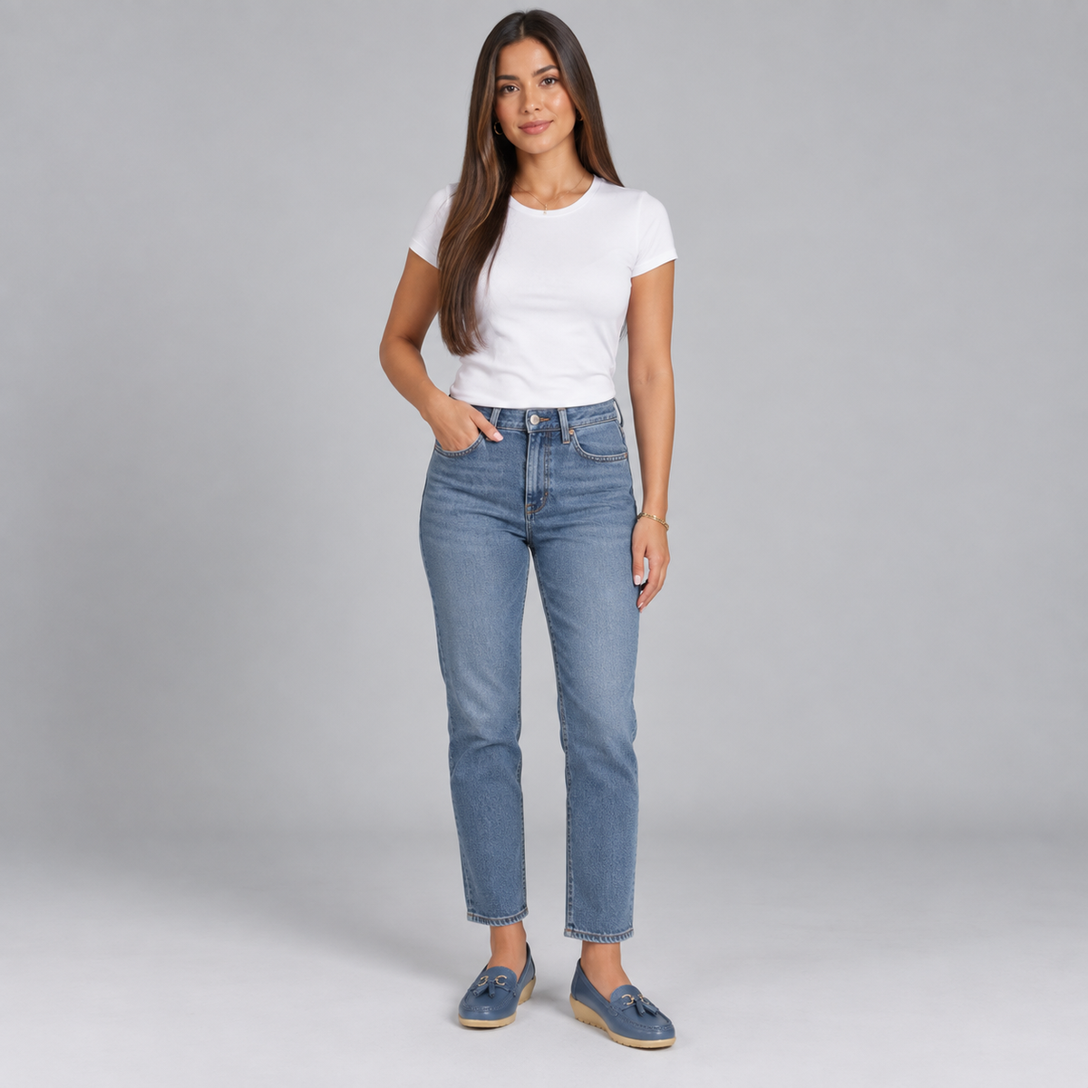 Mocasines ortopédicos de cuero para mujer | Sin cordones, plantilla acolchada | Soporte ergonómico, tacón bajo | Zapatos de oficina | Zapatos para uso diario