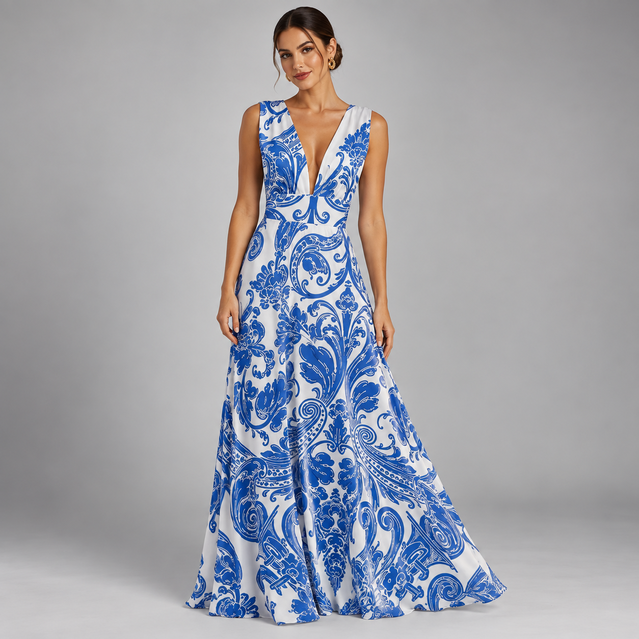 Vestido de Verano Estampado y Versátil | Silueta Favorecedora | Estilo Fresco para Paseos, Vacaciones y Eventos de Verano