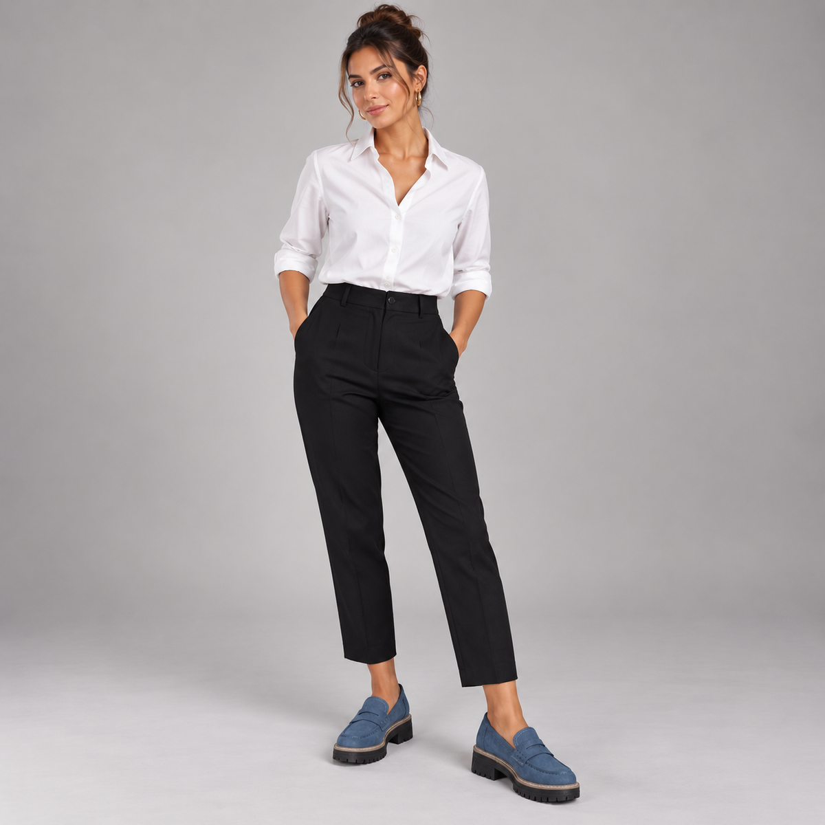 Mocasines Ortopédicos para Mujer con Espacio Amplio | Suela Ergonómica y Amortiguación | Comodidad para Caminar a Diario
