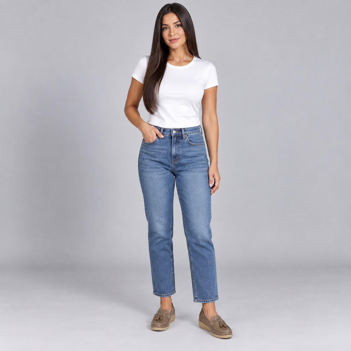 Mocasines ortopédicos de cuero para mujer | Sin cordones, plantilla acolchada | Soporte ergonómico, tacón bajo | Zapatos de oficina | Zapatos para uso diario