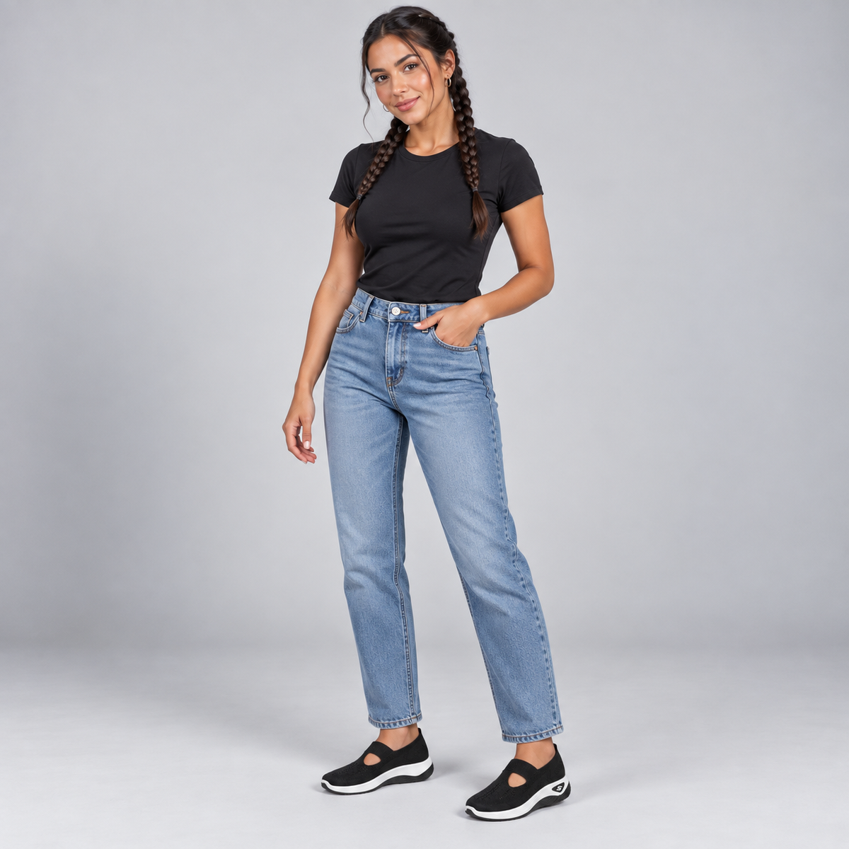 Zapatillas con Cuña Interior y Malla Transpirable | Diseño Sin Cordones y Plantilla Acolchada | Suela Antideslizante para Mujer