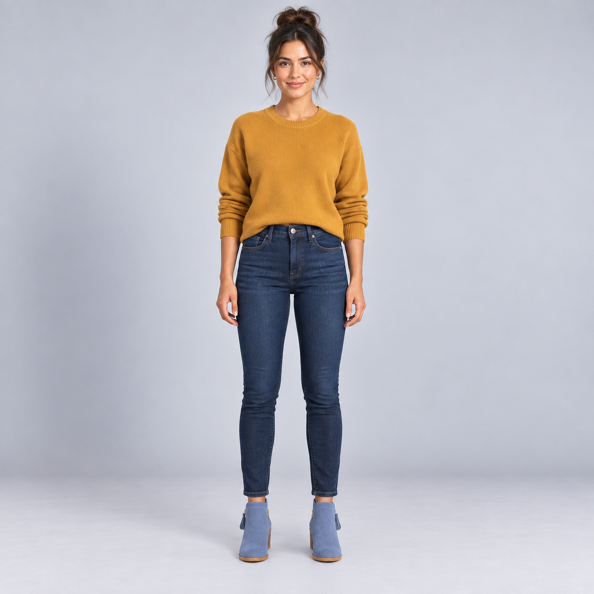 Botines de Piel para Mujer con Cremallera Lateral | Punta Redondeada y Tacón Bloque | Diseño Versátil para Looks Urbanos