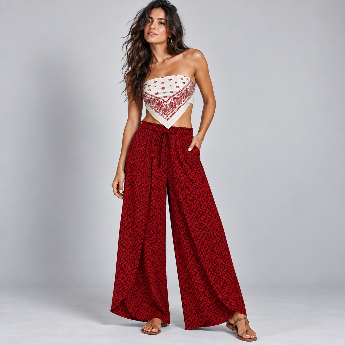 Pantalón de Pierna Ancha para Mujer | Corte Fluido y Silueta Moderna | Estilo Versátil para Oficina y Uso Diario