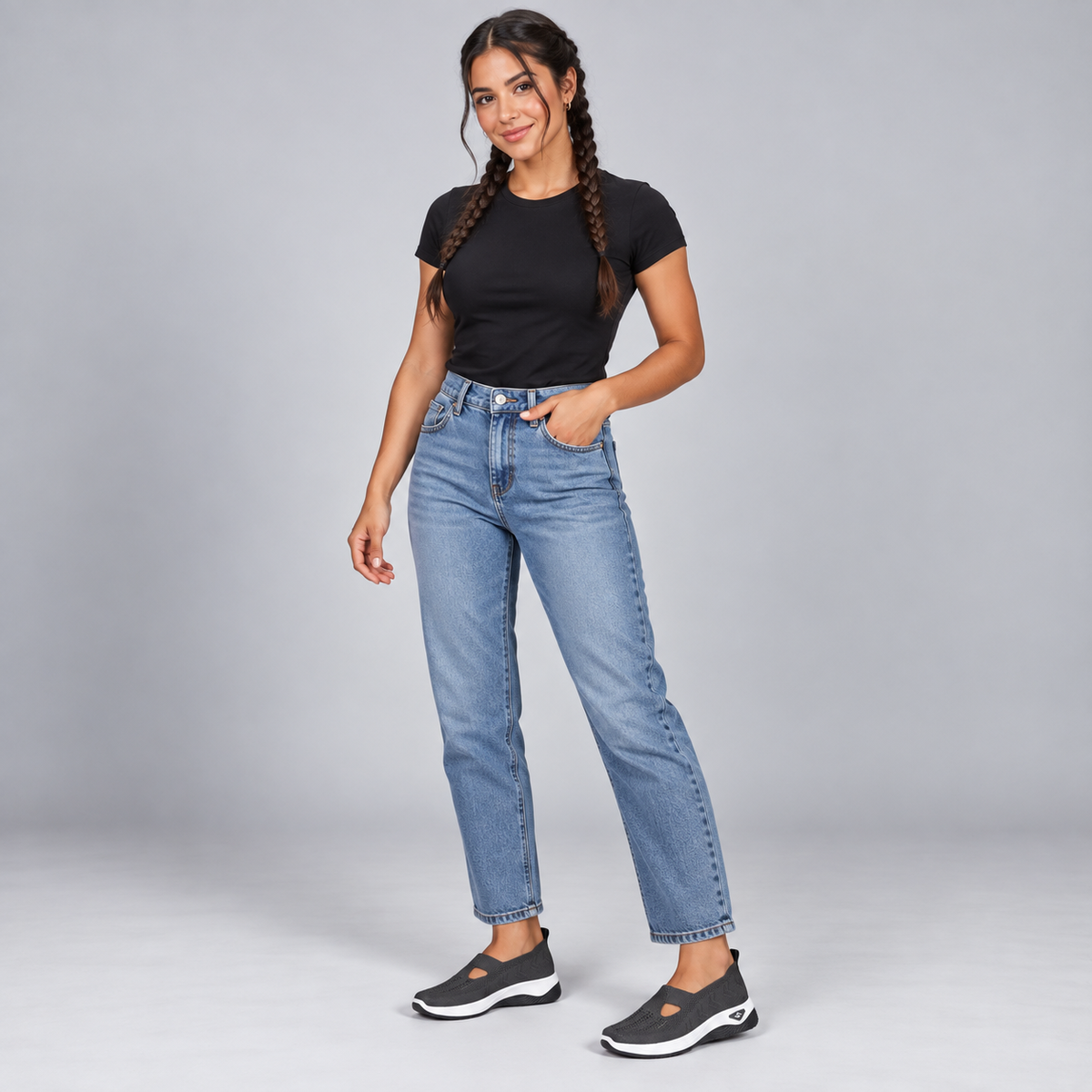 Zapatillas con Cuña Interior y Malla Transpirable | Diseño Sin Cordones y Plantilla Acolchada | Suela Antideslizante para Mujer
